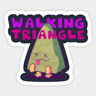 Walking Triangle Sticker